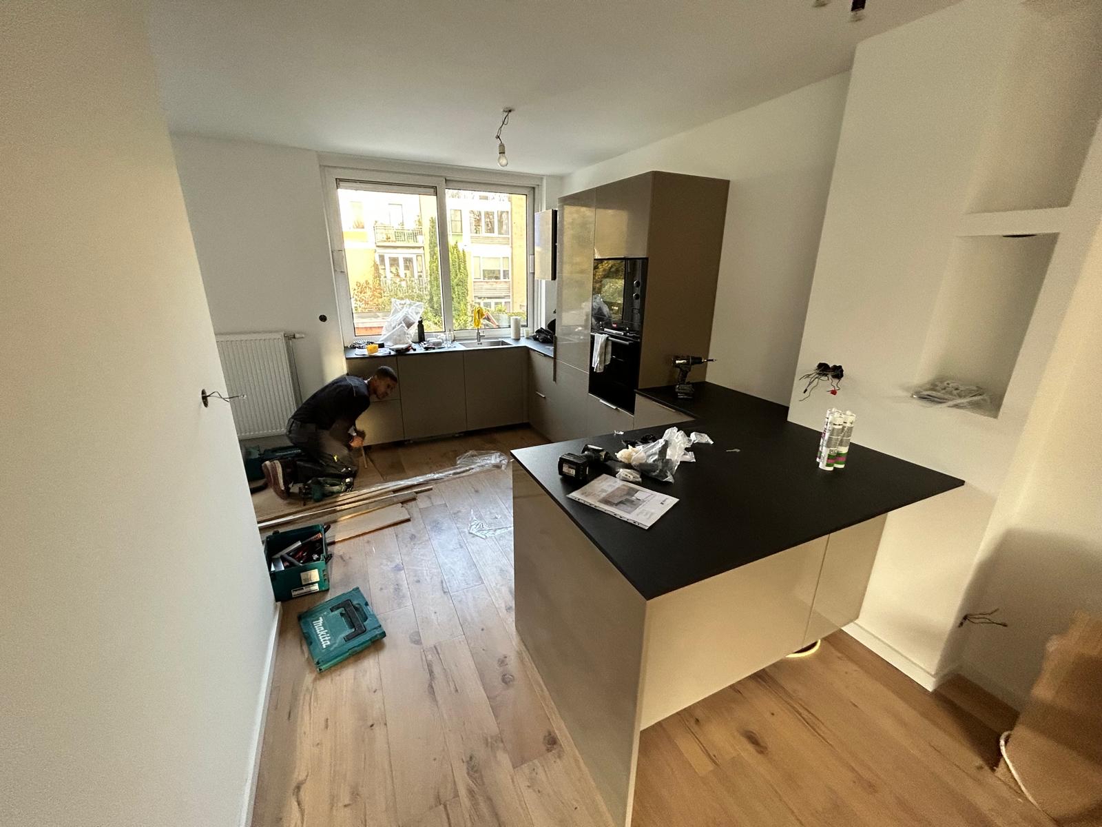 Voorbeeld tijdens renovatie
